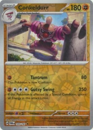 105/167 - Conkeldurr - Uncommon Reverse Holo