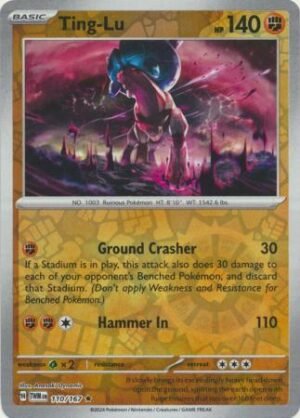 110/167 - Ting-Lu- Holo Rare Reverse Holo