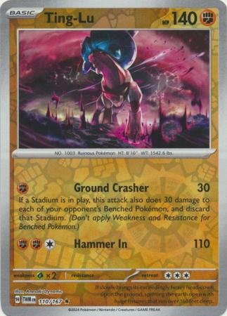 110/167 - Ting-Lu- Holo Rare Reverse Holo