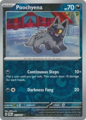 113/167 - Poochyena - Common Reverse Holo