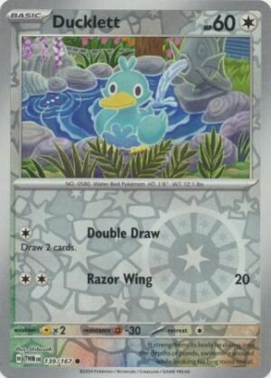139/167 - Ducklett - Common Reverse Holo