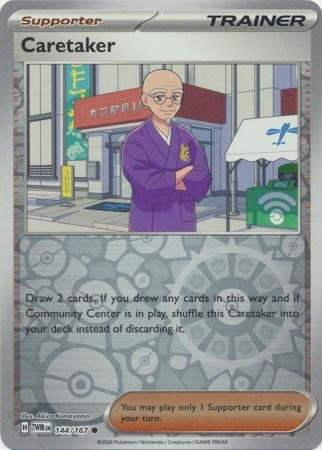 144/167 - Caretaker - Common Reverse Holo
