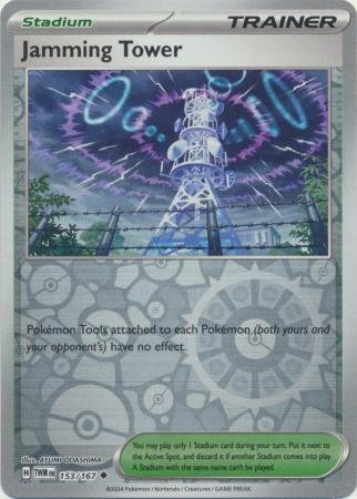 153/167 - Jamming Tower - Uncommon Reverse Holo