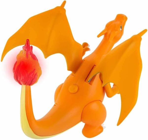 Pokémon Charizard Deluxe Feature Figure - Includes Interactive Charizard Figure and Pikachu Figure with Figure Launcher - Authentic Details