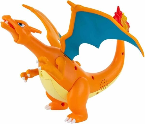 Pokémon Charizard Deluxe Feature Figure - Includes Interactive Charizard Figure and Pikachu Figure with Figure Launcher - Authentic Details