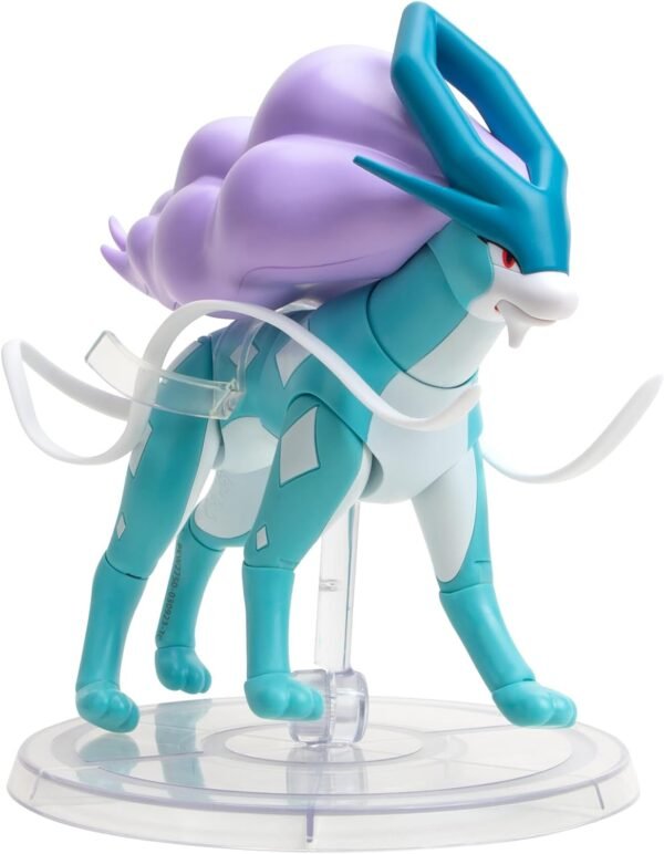 Pokemon Select Super Articulated SUICUNE - (15.24 cm) 6-Inch Suicune Figure con 15 puntos de Articulacion