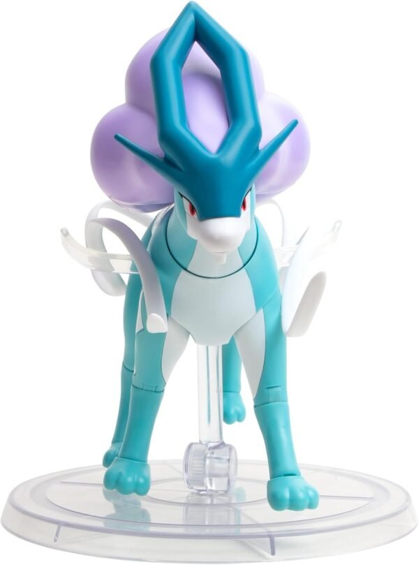 Pokemon Select Super Articulated SUICUNE - (15.24 cm) 6-Inch Suicune Figure con 15 puntos de Articulacion