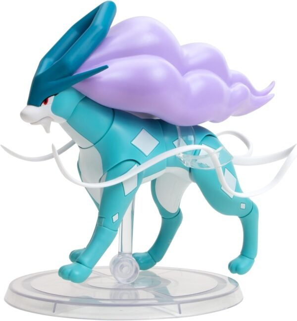 Pokemon Select Super Articulated SUICUNE - (15.24 cm) 6-Inch Suicune Figure con 15 puntos de Articulacion