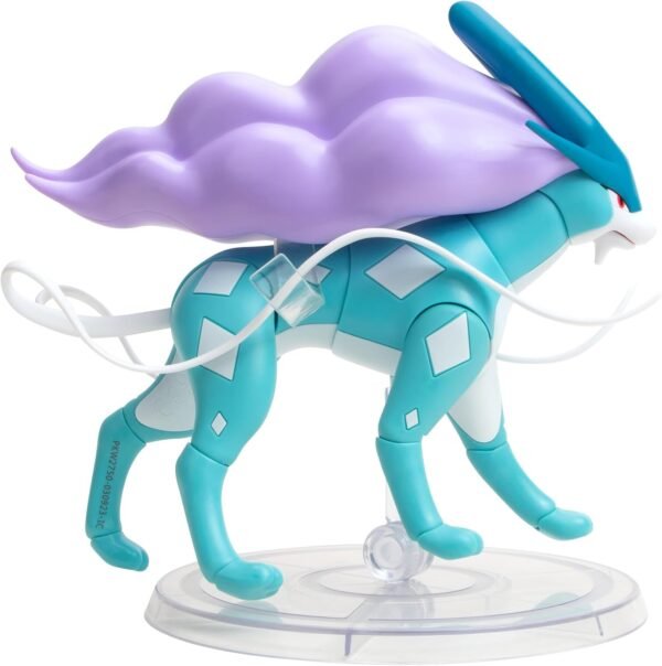 Pokemon Select Super Articulated SUICUNE - (15.24 cm) 6-Inch Suicune Figure con 15 puntos de Articulacion