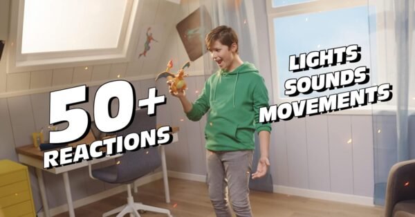 Pokémon Charizard Deluxe Feature Figure - Includes Interactive Charizard Figure and Pikachu Figure with Figure Launcher - Authentic Details