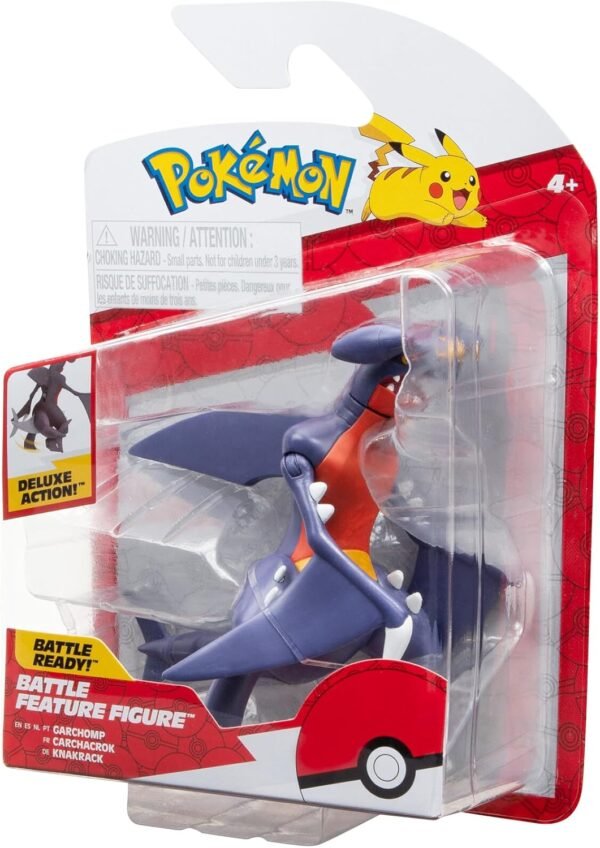 71m2JaGmNgL._AC_SL1500_ Pokémon Garchomp Battle Feature Figure - Battle Ready Figure with Tail Swing Attack