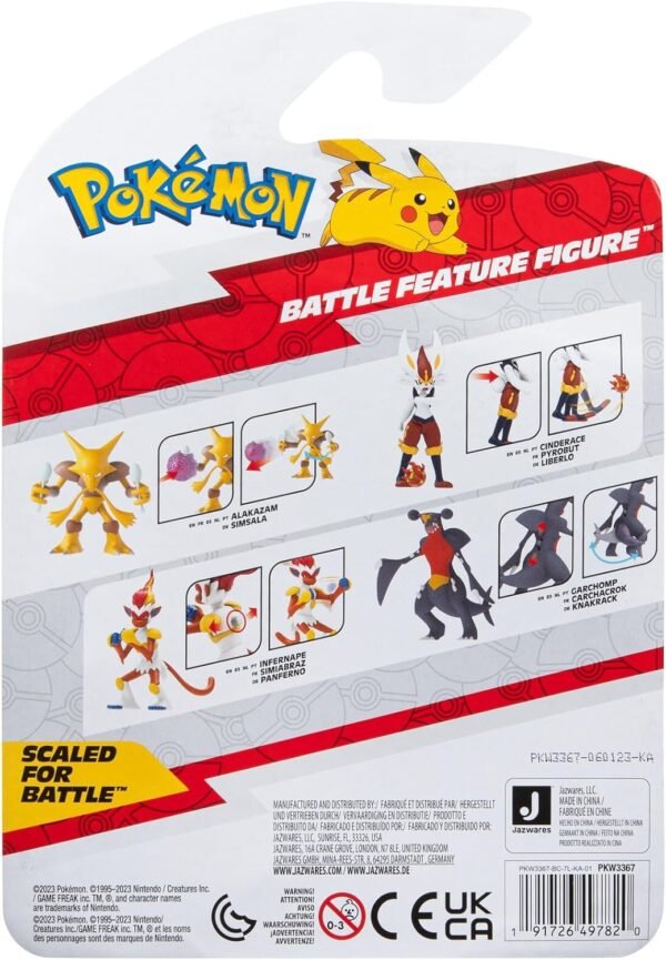 71n+aBHr3eL._AC_SL1500_ Pokémon Garchomp Battle Feature Figure - Battle Ready Figure with Tail Swing Attack