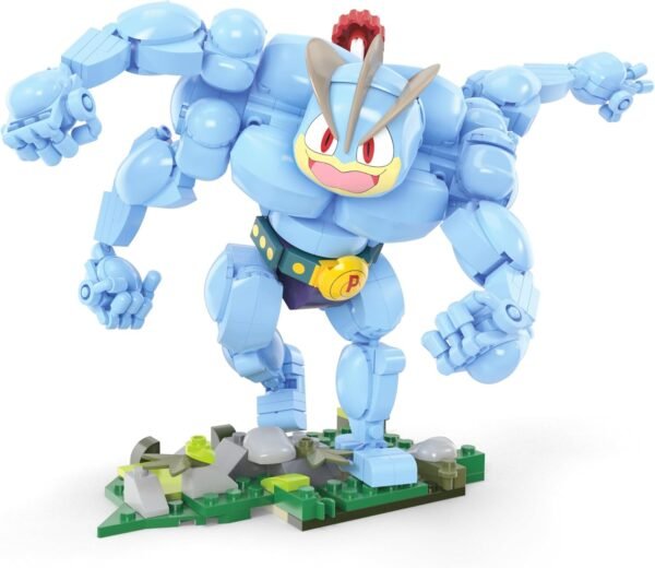 Mega Pokémon Building Toys Set Machamp  con 401 Piezas, Articuladas y Articuladas con Movimiento, (17.78 cm) 6+ Inches Tall