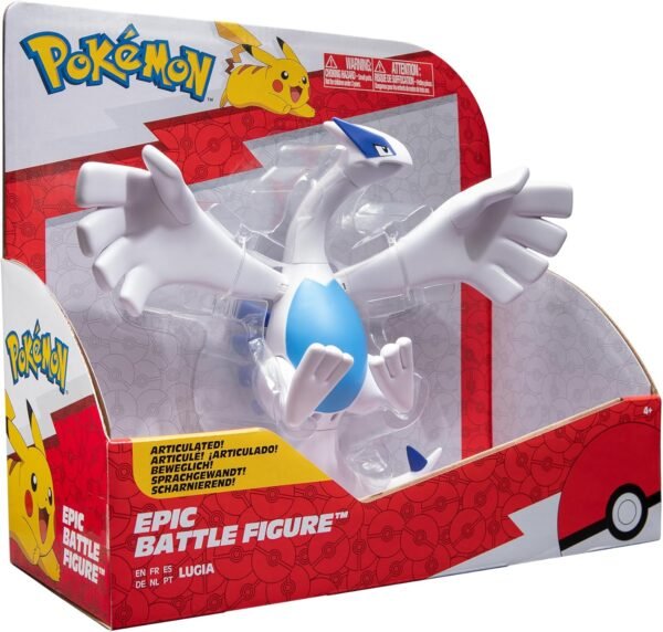 RESERVA Pokémon Lugia Epic Battle Figure - Articulated Epic Battle Figure with Flight Stand