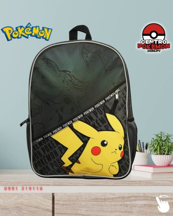 Mochila Pokémon Reflectiva Pikachu Charizard Venusaur Blastoise