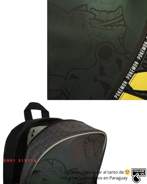 Mochila Pokémon Reflectiva Pikachu Charizard Venusaur Blastoise