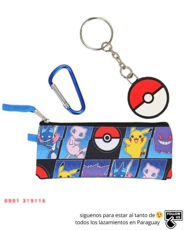 Mochila Pokémon set Pikachu Gengar Mew Greninja