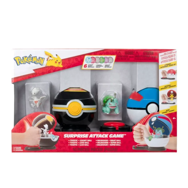 Pokémon Togetic with Luxury Ball and Bulbasaur with Great Ball Surprise Attack Game