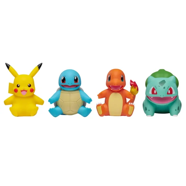 GUEST_5964cfbf-2447-44d4-a7a2-9d6cef729540 Pokémon Pikachu, Charmander, Bulbasaur, and Squirtle 4'' Action Figure Set - 4pk