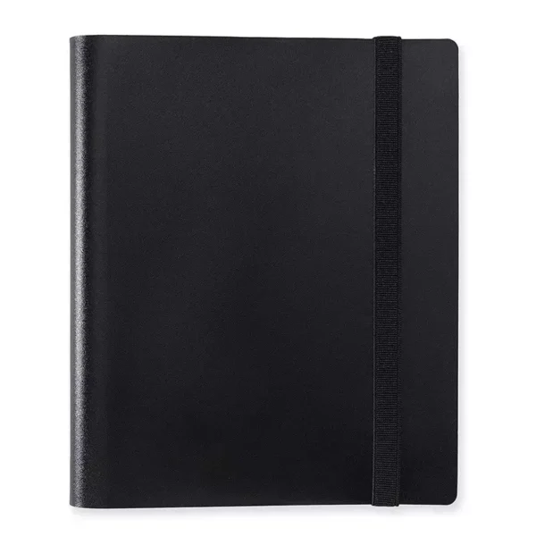 Album, 9 bolsillos, fondo negro, almacena 396 cartas, con goma