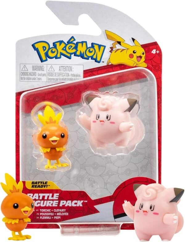 Pokémon Torchic y Clefairy Battle Figure Pack