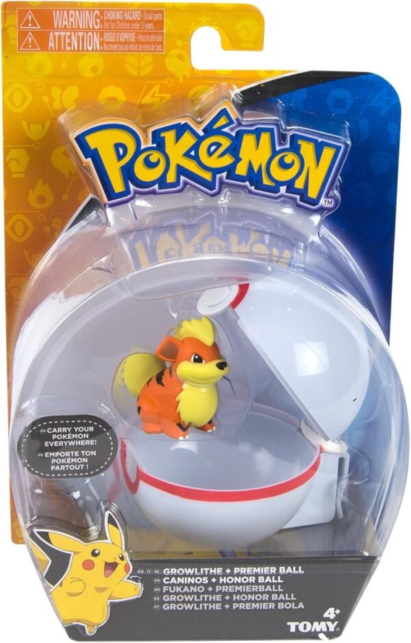 Pokémon Clip And Carry Poké Ball, Growlithe And Premier Ball