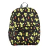 Mochila Pokemon Negro Pikachu diferentes poses