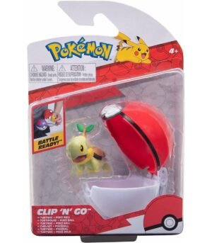 pokemon-clip-n-go-poke-ball-turtwig-de-jazwares Pokemon Turtwig y Poké Ball - Clip N Go