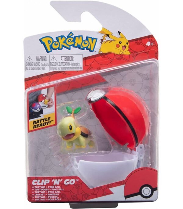 Pokemon Turtwig y Poké Ball - Clip N Go