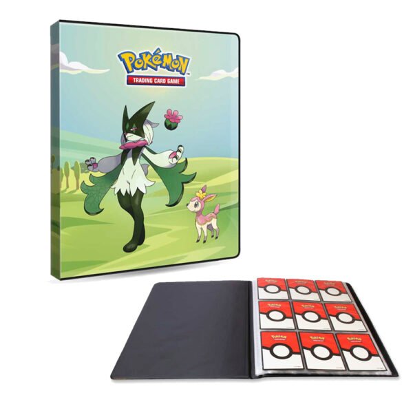 Album, 9 bolsillos, MORNING MEADOW, tapa dura, almacena 180 cartas