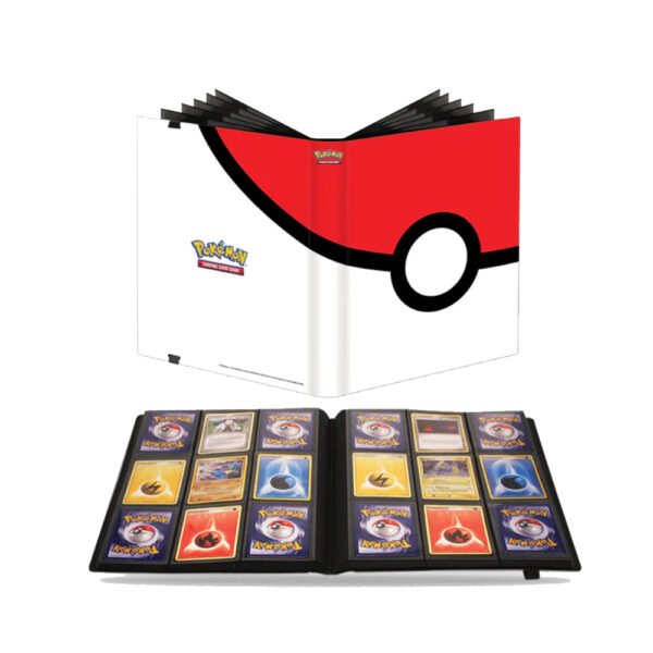 Album, 9 bolsillos, POKE BALL, tapa dura, almacena 180 cartas