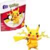 MEGA Pokémon Set de Juguetes de Construcción Construye y Muestra a Pikachu con 205 Piezas, Articuladas
