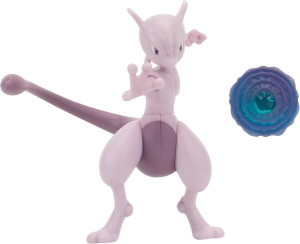 Pokemon Mewtwo Battle Feature Figure Jazwares (sin caja)