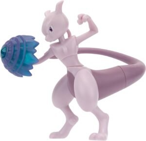 Pokemon Mewtwo Battle Feature Figure Jazwares (sin caja)