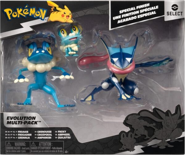 Pokemon Select Evolution Pack - Features Froakie, Frogadier and Greninja Battle Figures