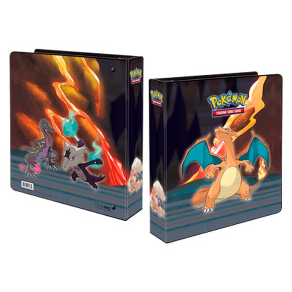ALBUM Carpeta POKEMON CHARIZARD, tapa dura, almacena hasta mas de 100 hojas