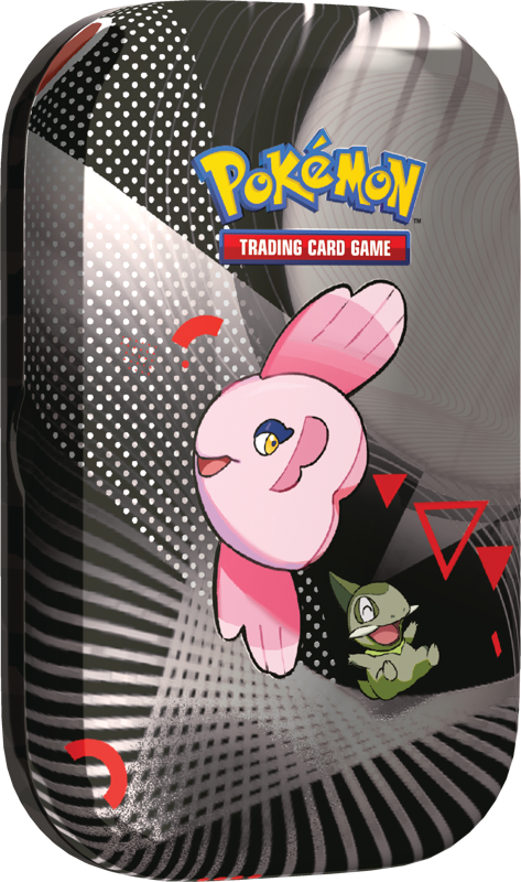 PRE-ORDEN Pokémon TCG Scarlet & Violet 10.5 - Black Bolt & White Flare - Mini Tin - Unova - Alomomola & Axew - ENGLISH