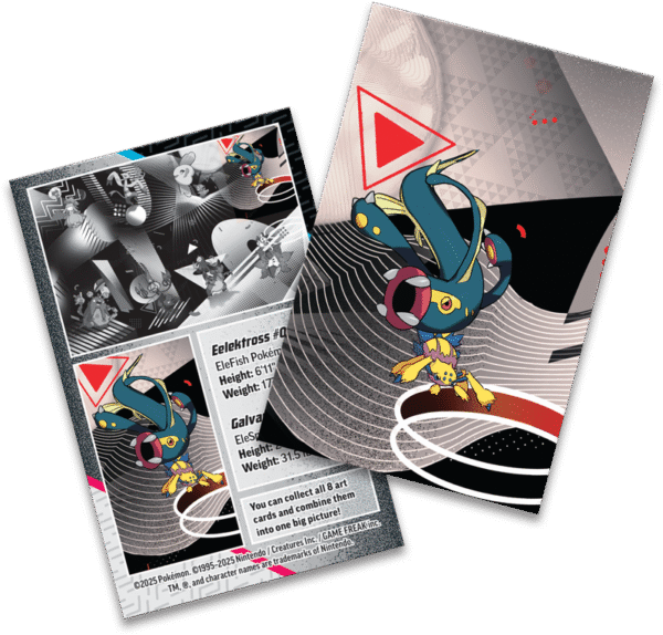 PRE-ORDEN Pokémon TCG Scarlet & Violet 10.5 - Black Bolt & White Flare - Mini Tin - Unova - Eelektross & Galvantula - ENGLISH