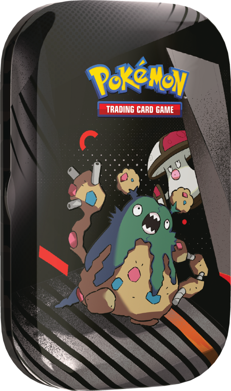 Pokémon TCG Scarlet & Violet 10.5 - Black Bolt & White Flare - Mini Tin - Unova - Garbodor & Amoonguss - ENGLISH v1 PRE-ORDEN Pokémon TCG Scarlet & Violet 10.5 - Black Bolt & White Flare - Mini Tin - Unova - Garbodor & Amoonguss - ENGLISH