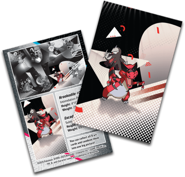 Pokémon TCG Scarlet & Violet 10.5 - Black Bolt & White Flare - Mini Tin - Unova - Krookodile & Excadrill - ENGLISH v2 PRE-ORDEN Pokémon TCG Scarlet & Violet 10.5 - Black Bolt & White Flare - Mini Tin - Unova - Krookodile & Excadrill - ENGLISH