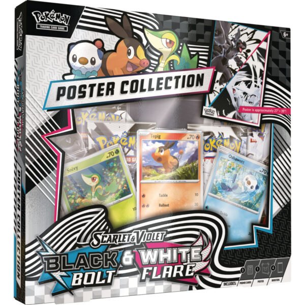 PRE-ORDEN Pokémon TCG Scarlet & Violet 10.5 - Black Bolt & White Flare - Poster Collection - ENGLISH