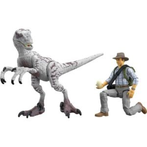 Juguetes Dinosaurios Jurassic World Jurassic Park III Hammond Collection Action Figure Set wiith Dr Alan Grant, Velociraptor Dinosaur & Raptor Egg1.1 Jurassic World Jurassic Park III Hammond Collection Action Figure Set wiith Dr Alan Grant, Velociraptor Dinosaur & Raptor Egg