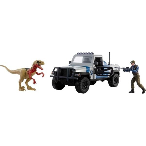 Juguetes Dinosaurios Jurassic World Search 'n Smash Truck Set con Atrociraptor y vehiculo1.1 Jurassic World Search 'n Smash Truck Set con Atrociraptor y vehiculo