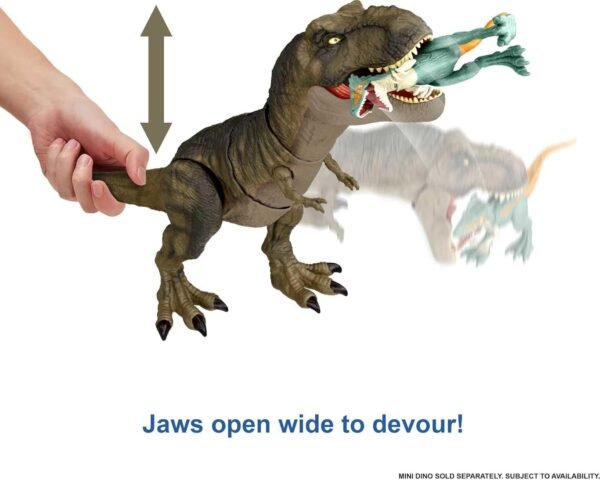 Jurassic World Toys Dominion Thrash and Devour Tyrannosaurus Rex Action Figure with Sound & Motion