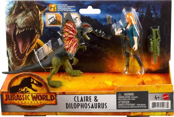 Jurassic World Dominion Claire & Dilophosaurus Dinosaur Figure Pack2 Jurassic World Dominion Claire & Dilophosaurus Dinosaur Figure Pack
