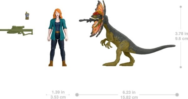 Jurassic World Dominion Claire & Dilophosaurus Dinosaur Figure Pack6 Jurassic World Dominion Claire & Dilophosaurus Dinosaur Figure Pack
