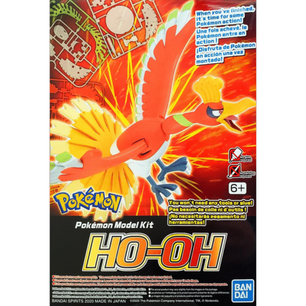 Pokémon BANDAI Plastic Model Kit HO OH Pokémon BANDAI Plastic Model Kit HO OH