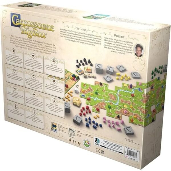 Carcassonne - Juego de mesa Big Box 3 Carcassonne - Juego de mesa Big Box-Spanish