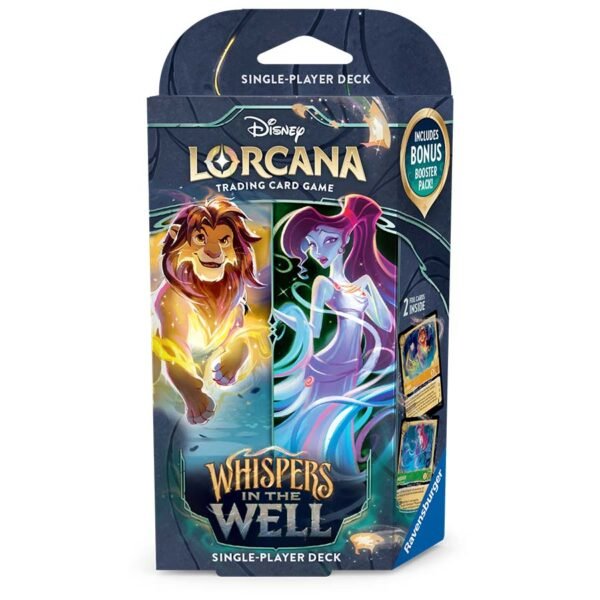 LORCANA SET 10 WHISPERS IN THE WELL STARTER DECK DISPLAY 2 LORCANA: SET 10 WHISPERS IN THE WELL: STARTER DECK DISPLAY