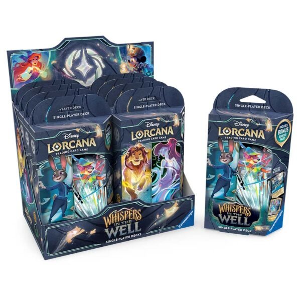 LORCANA SET 10 WHISPERS IN THE WELL STARTER DECK DISPLAY LORCANA: SET 10 WHISPERS IN THE WELL: STARTER DECK DISPLAY